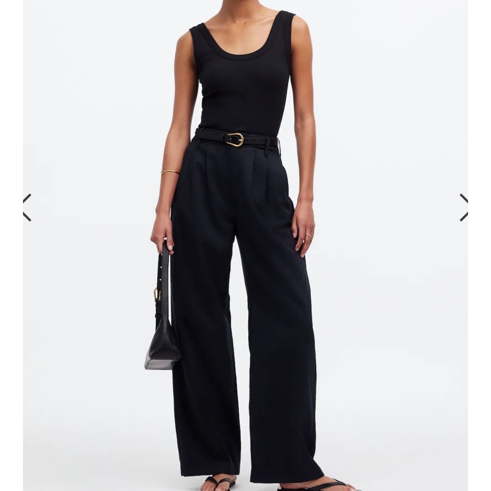 Madewell Harlow wide leg pants size 12, black